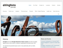 Tablet Screenshot of elringtons.com.au